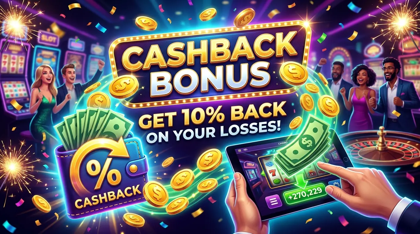 Captain Spins casino cashback bonus